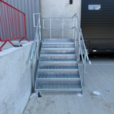Galvanised Dock Access Stairs, Markham Vale